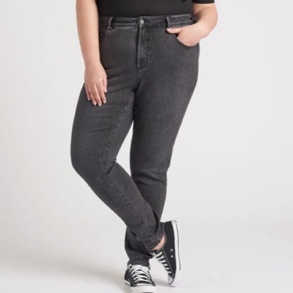 Universal Standard Joni High Rise Curve Skinny Jeans 12 Soft Black NWT